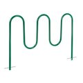 Global Industrial Wave Bike Rack, Green, Below Ground Mount, 7-Bike  Capacity 652778GGN